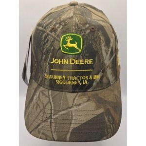 John Deere Hat Camo Sigourney Tractor Realtree Hardwoods Snapback Cap MPC NWT
